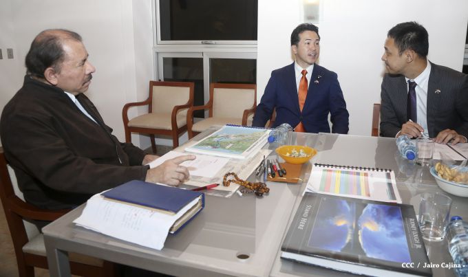 Presidente Daniel se reúne con vicecanciller de Japón, Takashi Uto