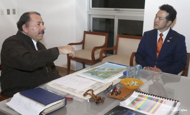 Presidente Daniel se reúne con vicecanciller de Japón, Takashi Uto