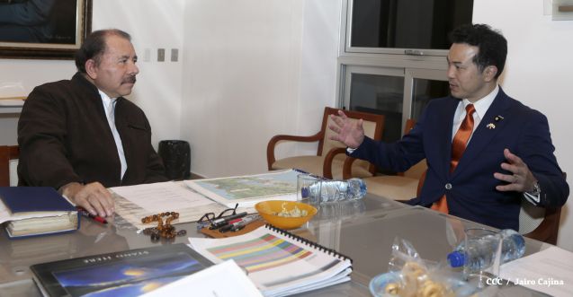 Presidente Daniel se reúne con vicecanciller de Japón, Takashi Uto