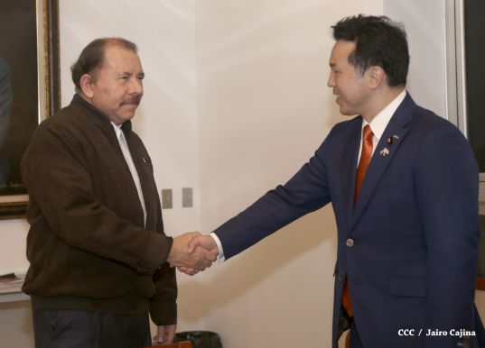 Presidente Daniel se reúne con vicecanciller de Japón, Takashi Uto