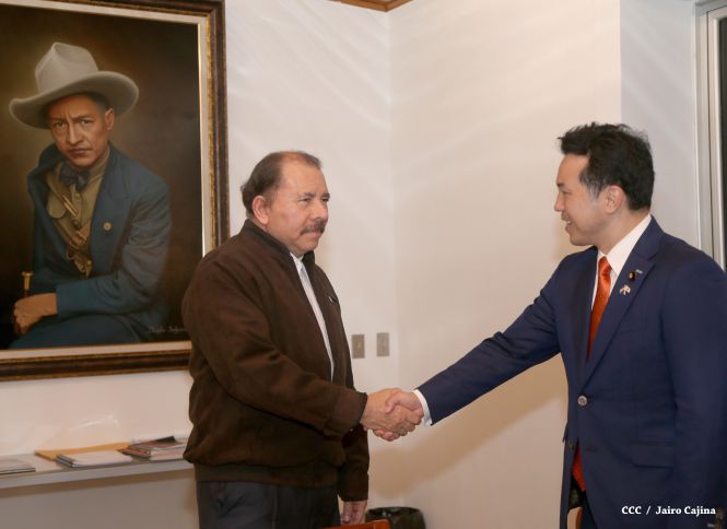Presidente Daniel se reúne con vicecanciller de Japón, Takashi Uto