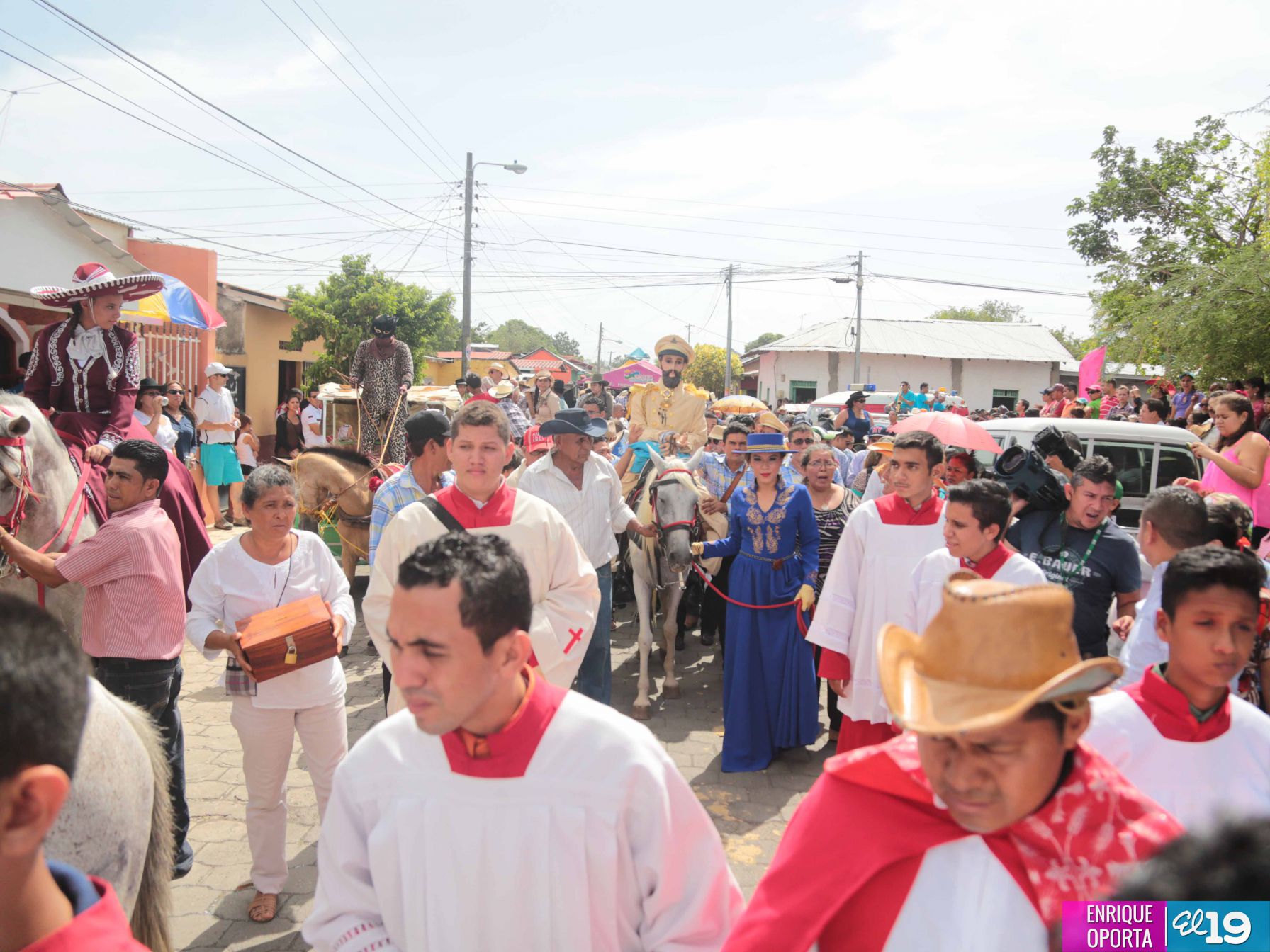 Nagaroteños celebran con algarabía y solemnidad a Santiago Apóstol