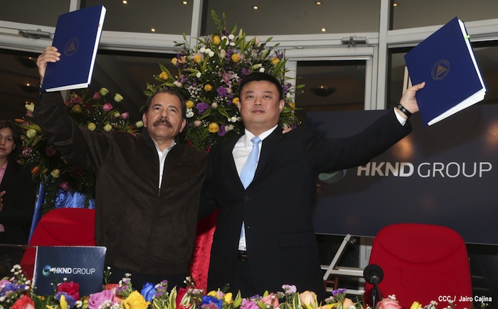 Presidente Daniel firma con HKND Group convenio marco para la construcción del Gran Canal