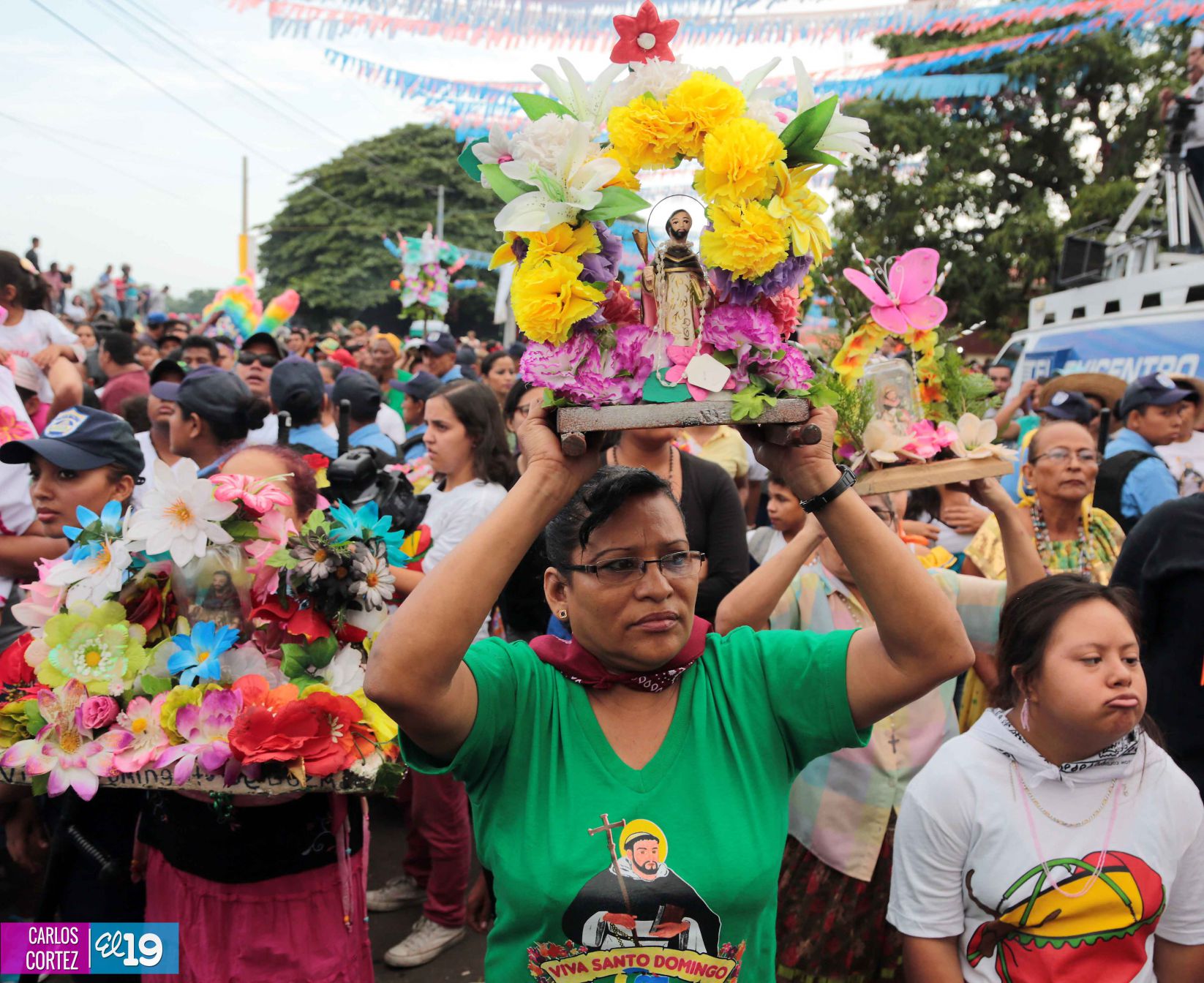 Viva Santo Domingo patrón de Managua!
