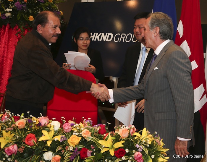 Presidente Daniel firma con HKND Group convenio marco para la construcción del Gran Canal