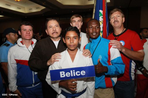 Presidente Daniel inaugura el VI Campeonato Iberoamericano de Karate Do