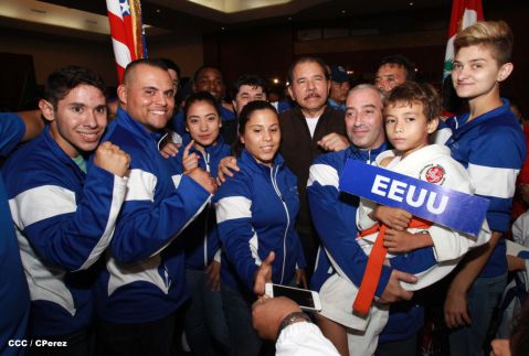 Presidente Daniel inaugura el VI Campeonato Iberoamericano de Karate Do