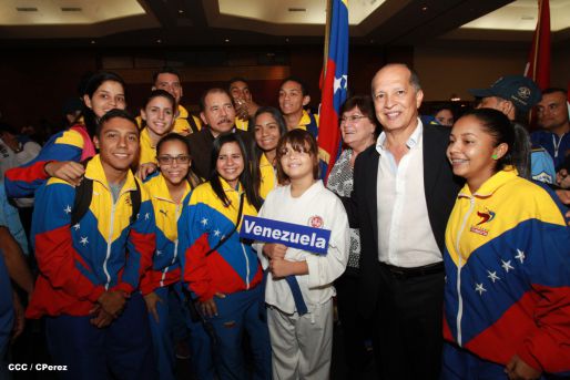Presidente Daniel inaugura el VI Campeonato Iberoamericano de Karate Do