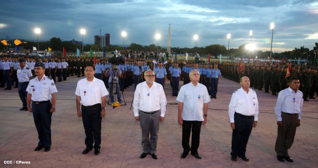 Presidente Daniel y Compañera Rosario encabezan acto del 36 aniversario de constitución de la Fuerza Aérea del Ejército de Nicaragua