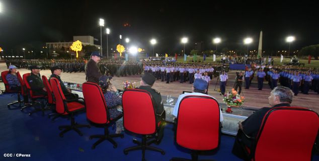 Presidente Daniel y Compañera Rosario encabezan acto del 36 aniversario de constitución de la Fuerza Aérea del Ejército de Nicaragua