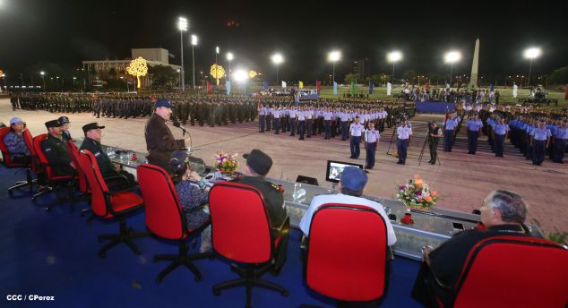 Presidente Daniel y Compañera Rosario encabezan acto del 36 aniversario de constitución de la Fuerza Aérea del Ejército de Nicaragua