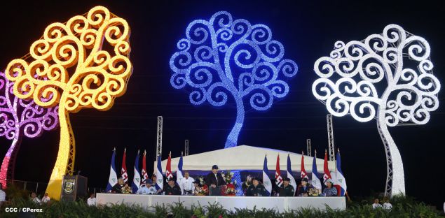 Presidente Daniel y Compañera Rosario encabezan acto del 36 aniversario de constitución de la Fuerza Aérea del Ejército de Nicaragua