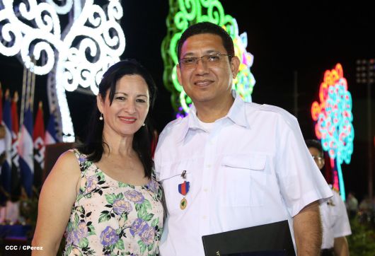 Presidente Daniel y Compañera Rosario encabezan acto del 36 aniversario de constitución de la Fuerza Aérea del Ejército de Nicaragua