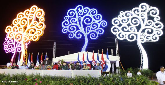 Presidente Daniel y Compañera Rosario encabezan acto del 36 aniversario de constitución de la Fuerza Aérea del Ejército de Nicaragua