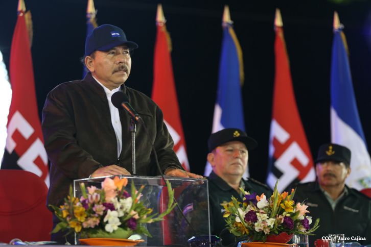 Presidente Daniel y Compañera Rosario encabezan acto del 36 aniversario de constitución de la Fuerza Aérea del Ejército de Nicaragua