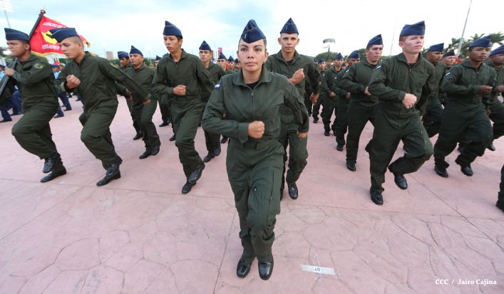 Presidente Daniel y Compañera Rosario encabezan acto del 36 aniversario de constitución de la Fuerza Aérea del Ejército de Nicaragua