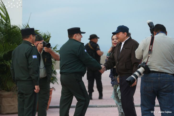 Presidente Daniel y Compañera Rosario encabezan acto del 36 aniversario de constitución de la Fuerza Aérea del Ejército de Nicaragua