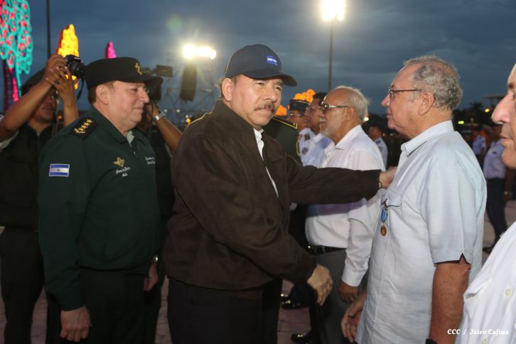 Presidente Daniel y Compañera Rosario encabezan acto del 36 aniversario de constitución de la Fuerza Aérea del Ejército de Nicaragua