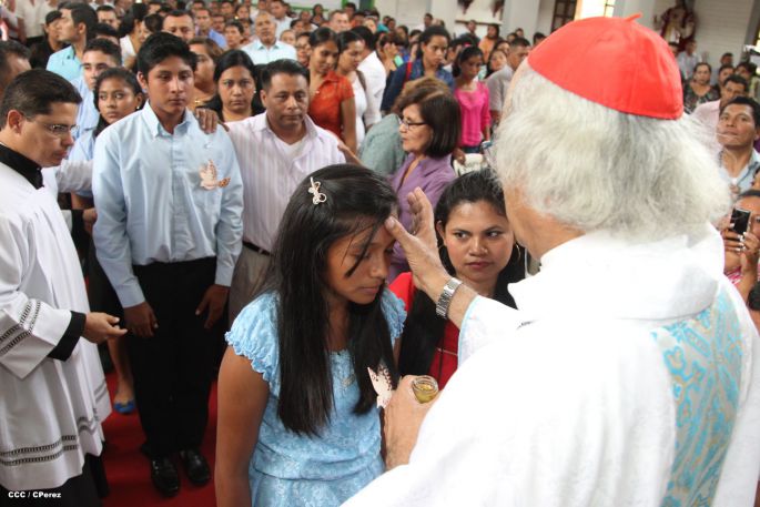 Fieles de Masaya festejan la Asunción de María