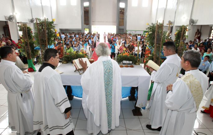 Fieles de Masaya festejan la Asunción de María
