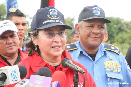Comisionada Aminta Granera recibe al equipo del Walter Ferreti