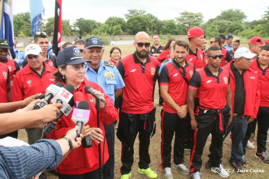 Comisionada Aminta Granera recibe al equipo del Walter Ferreti