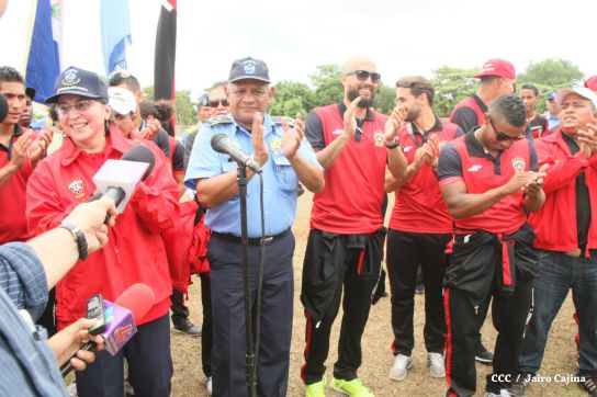Comisionada Aminta Granera recibe al equipo del Walter Ferreti