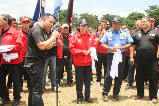 Comisionada Aminta Granera recibe al equipo del Walter Ferreti