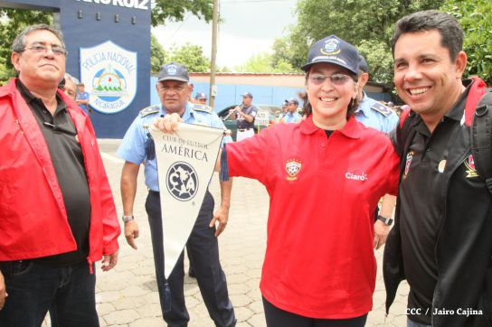 Comisionada Aminta Granera recibe al equipo del Walter Ferreti