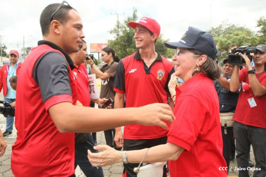 Comisionada Aminta Granera recibe al equipo del Walter Ferreti
