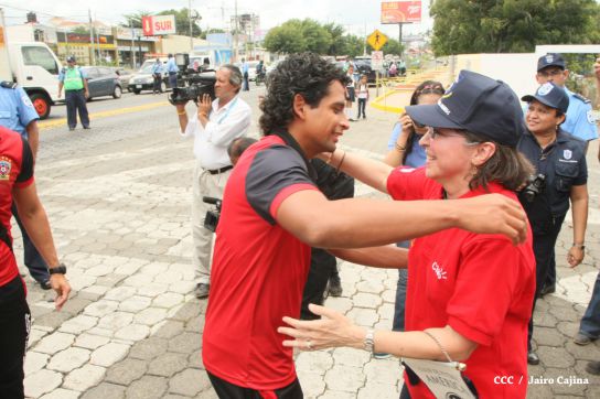 Comisionada Aminta Granera recibe al equipo del Walter Ferreti