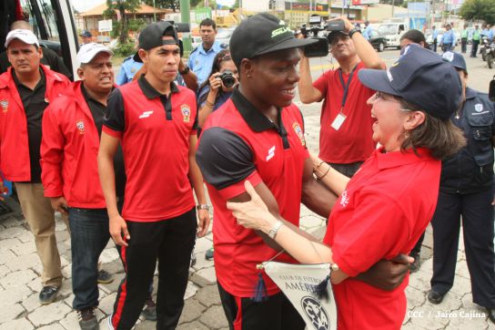 Comisionada Aminta Granera recibe al equipo del Walter Ferreti