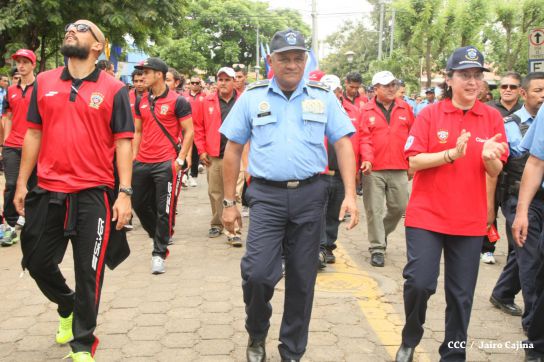 Comisionada Aminta Granera recibe al equipo del Walter Ferreti