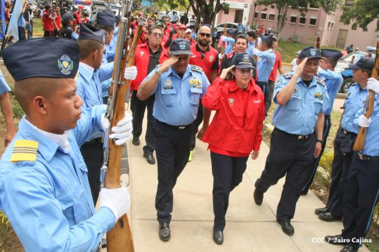 Comisionada Aminta Granera recibe al equipo del Walter Ferreti