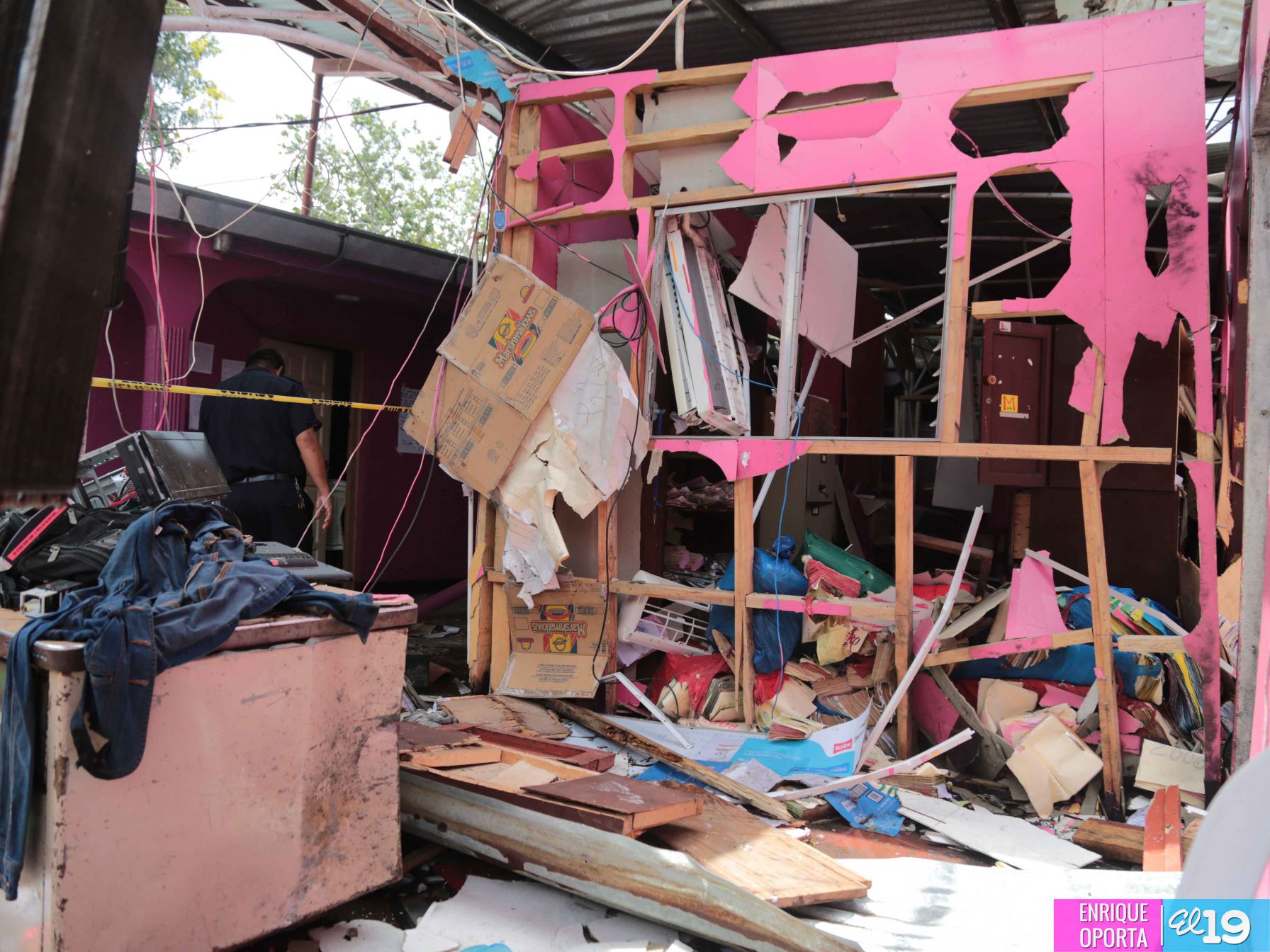 Explosión en pólvora en Alcaldía de Nagarote