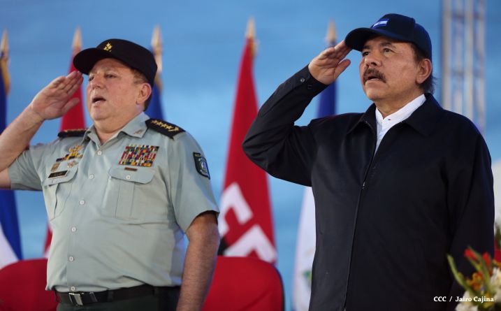 Presidente Daniel encabeza acto del 36 aniversario de constitución del Cuerpo Médico Militar del Ejército de Nicaragua