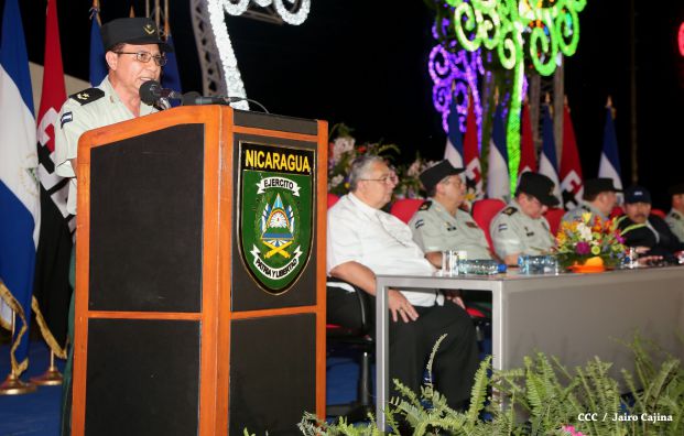 Presidente Daniel encabeza acto del 36 aniversario de constitución del Cuerpo Médico Militar del Ejército de Nicaragua