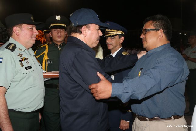 Presidente Daniel encabeza acto del 36 aniversario de constitución del Cuerpo Médico Militar del Ejército de Nicaragua