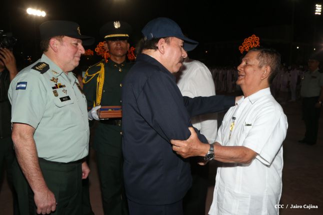 Presidente Daniel encabeza acto del 36 aniversario de constitución del Cuerpo Médico Militar del Ejército de Nicaragua