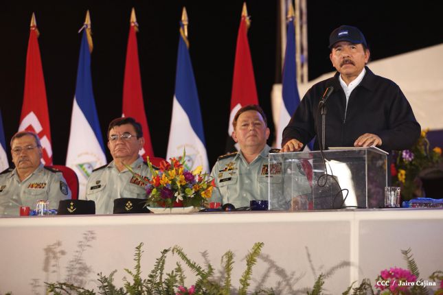 Presidente Daniel encabeza acto del 36 aniversario de constitución del Cuerpo Médico Militar del Ejército de Nicaragua
