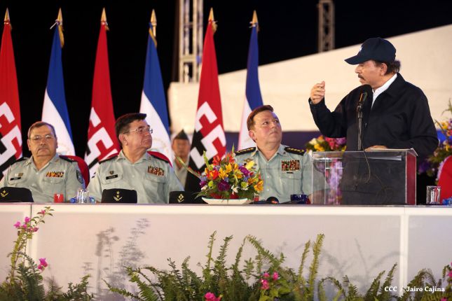 Presidente Daniel encabeza acto del 36 aniversario de constitución del Cuerpo Médico Militar del Ejército de Nicaragua