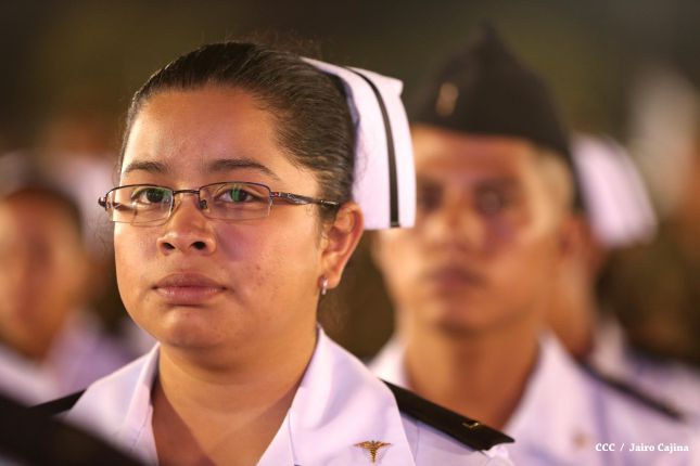 Presidente Daniel encabeza acto del 36 aniversario de constitución del Cuerpo Médico Militar del Ejército de Nicaragua