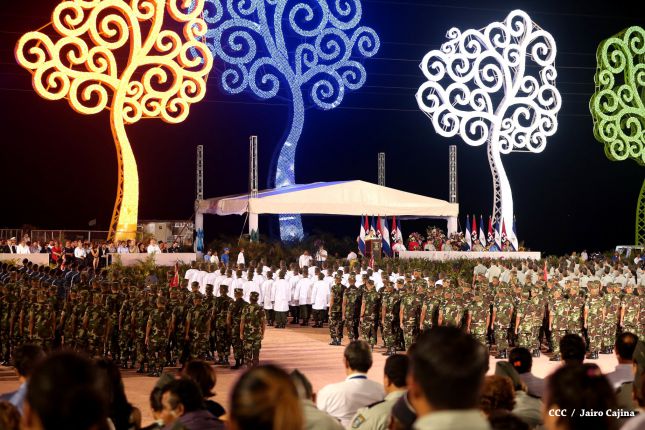 Presidente Daniel encabeza acto del 36 aniversario de constitución del Cuerpo Médico Militar del Ejército de Nicaragua