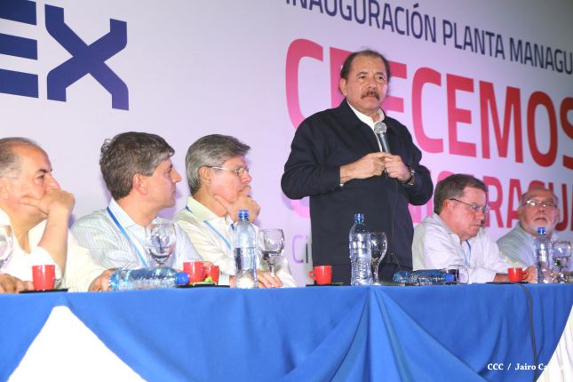 Presidente Daniel inaugura nueva planta de CEMEX en Nicaragua