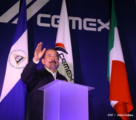 Presidente Daniel inaugura nueva planta de CEMEX en Nicaragua