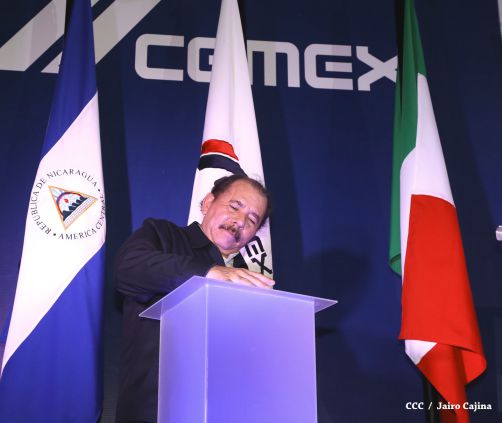 Presidente Daniel inaugura nueva planta de CEMEX en Nicaragua