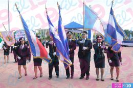 Estudiantes de los distritos V y VI desfilan enalteciendo valores de identidad y fervor patrio
