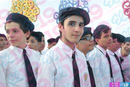 Estudiantes de los distritos V y VI desfilan enalteciendo valores de identidad y fervor patrio