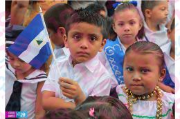Niños de los CDI protagonizan desfile patrio en Masatepe