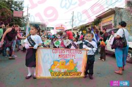 Niños de los CDI protagonizan desfile patrio en Masatepe